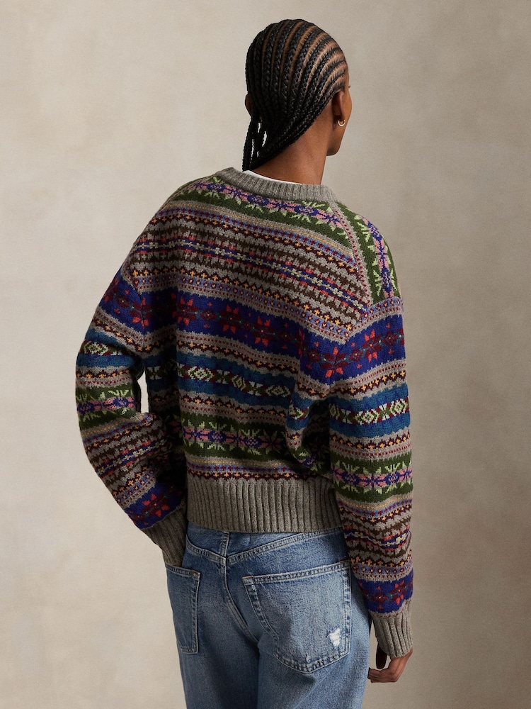 Polo Ralph Lauren Grey Sweater Cardigan - Image 2 of 5 Polo Ralph Lauren Grey Sweater Cardigan - Image 2 of 5