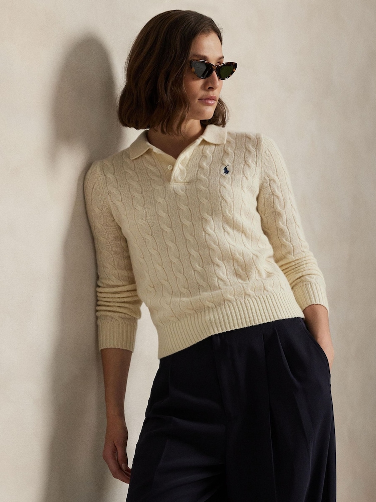 Polo Ralph Lauren Cream Pullover Sweater - Image 1 of 6