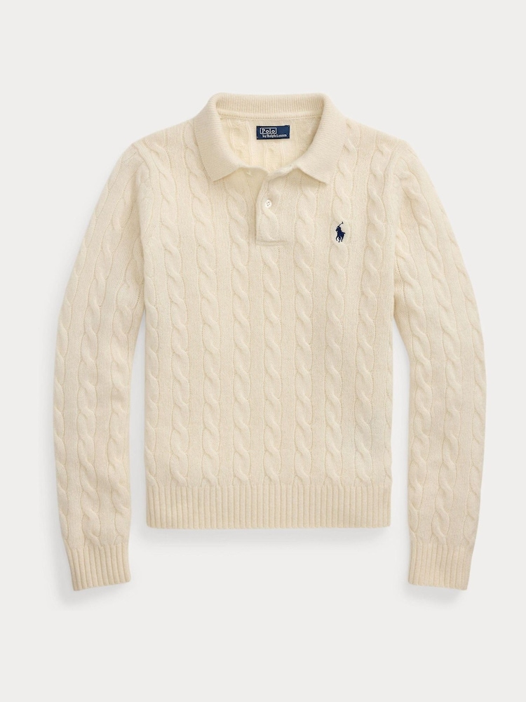 Polo Ralph Lauren Cream Pullover Sweater - Image 6 of 6