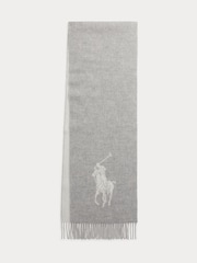 Polo Ralph Lauren Grey Polo Oblong Scarf - Image 4 of 4