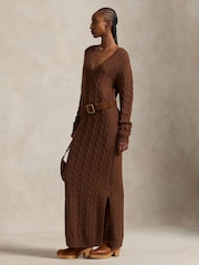 Polo Ralph Lauren Brown Sweater Dresses - Image 1 of 4