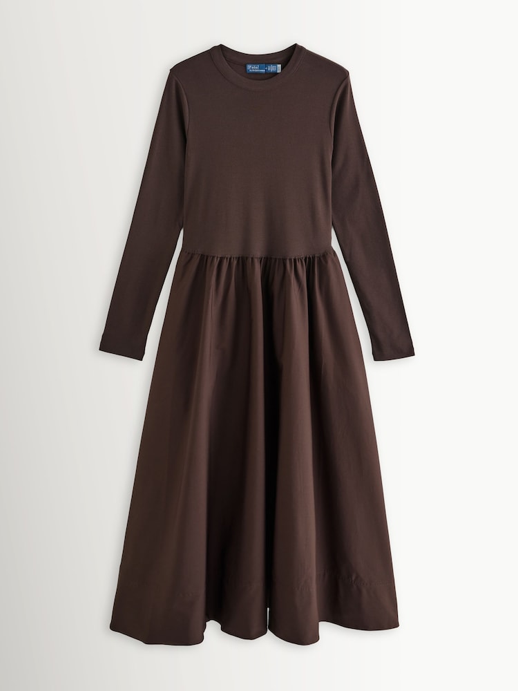 Polo Ralph Lauren Brown Knit A-Line Dresses - Image 1 of 1