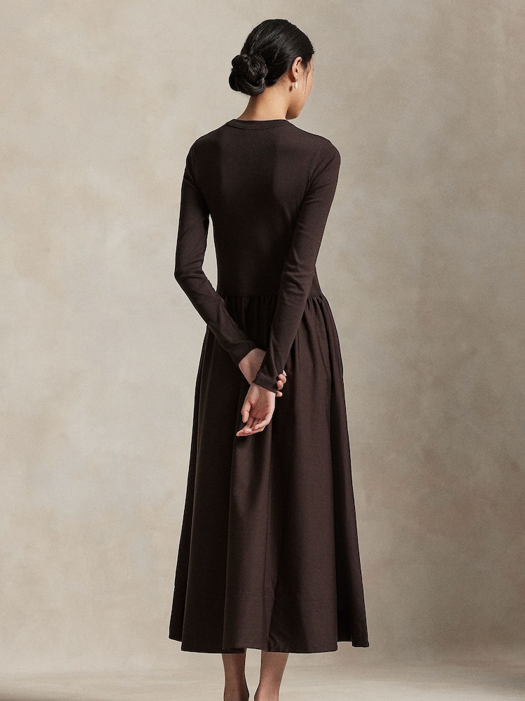 Polo Ralph Lauren Brown Knit A-Line Dresses - Image 2 of 8