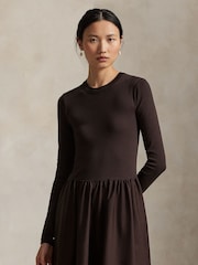 Polo Ralph Lauren Brown Knit A-Line Dresses - Image 5 of 8