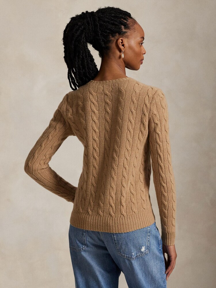 Polo Ralph Lauren Brown Julianna Long Sleeve Pull Over Jumper - Image 2 of 6 Polo Ralph Lauren Brown Julianna Long Sleeve Pull Over Jumper - Image 2 of 6