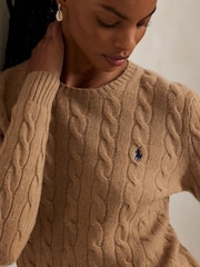 Polo Ralph Lauren Brown Julianna Long Sleeve Pull Over Jumper - Image 5 of 6