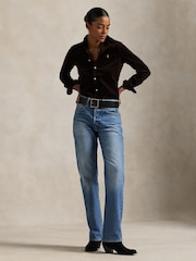 Polo Ralph Lauren Brown Woven Sport Shirt - Image 3 of 5