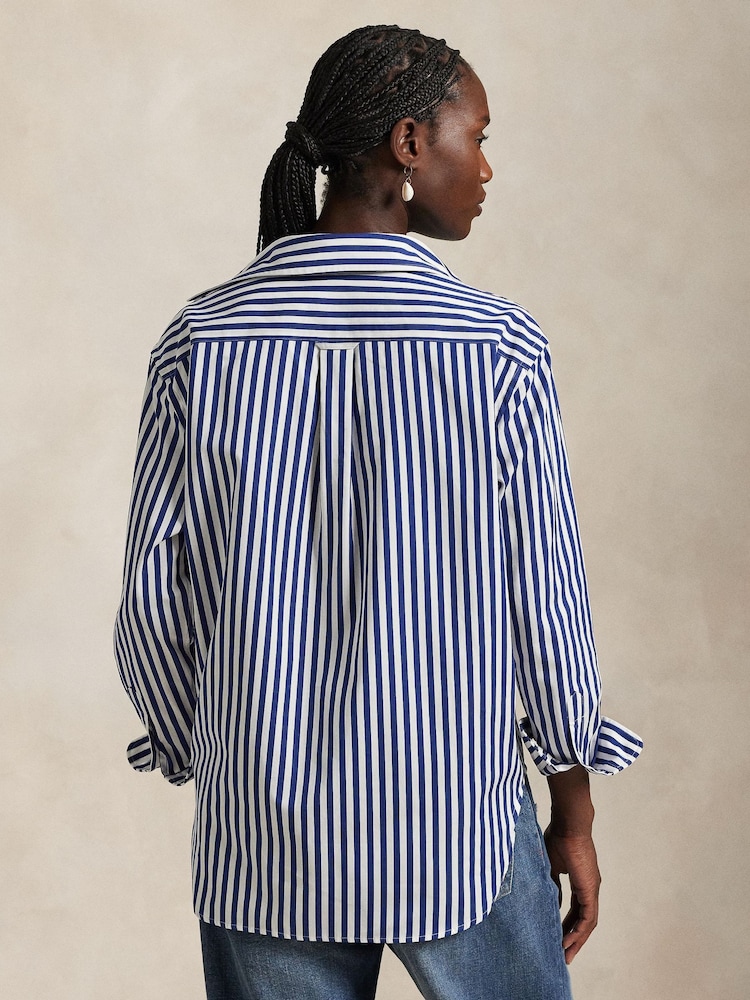 Polo Ralph Lauren Blue Light Long Sleeve Button Front Shirt - Image 2 of 3
