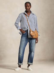 Polo Ralph Lauren Blue Light Long Sleeve Button Front Shirt - Image 3 of 3