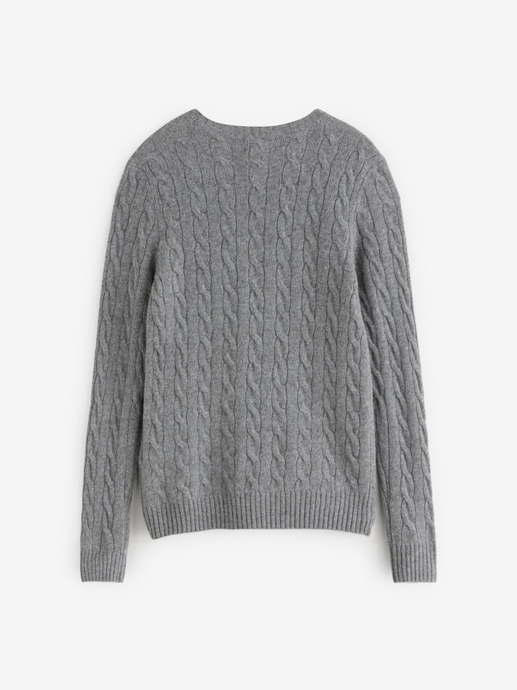 Polo Ralph Lauren Grey Julianna Long Sleeve Pull Over Jumper - Image 2 of 4