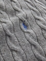 Polo Ralph Lauren Grey Julianna Long Sleeve Pull Over Jumper - Image 4 of 4