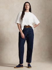 Polo Ralph Lauren Dark Blue Ankle Straight Jeans - Image 4 of 9