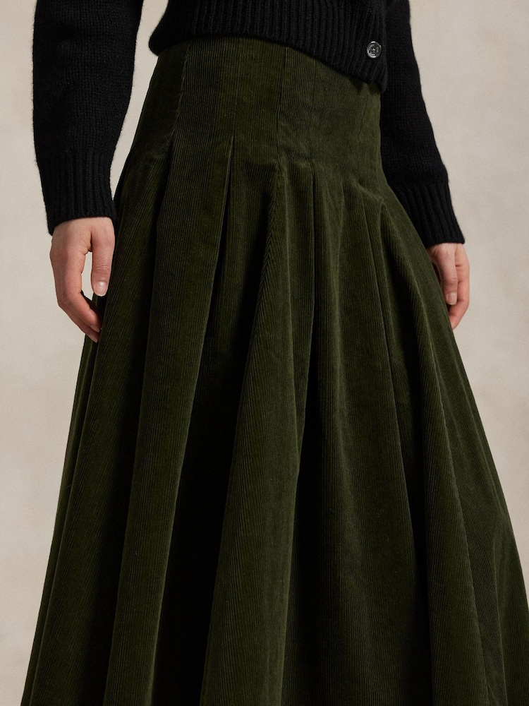 Polo Ralph Lauren Green Woven A Line Skirt - Image 7 of 7 Polo Ralph Lauren Green Woven A Line Skirt - Image 7 of 7