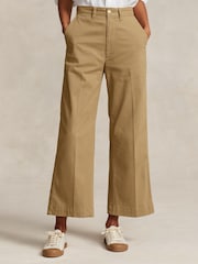 Polo Ralph Lauren Brown Cropped Chino Trousers - Image 1 of 5