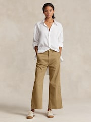 Polo Ralph Lauren Brown Cropped Chino Trousers - Image 4 of 5