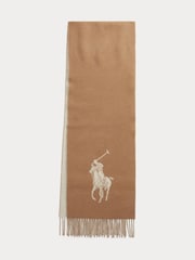 Polo Ralph Lauren Cream Polo Oblong Scarf - Image 2 of 3