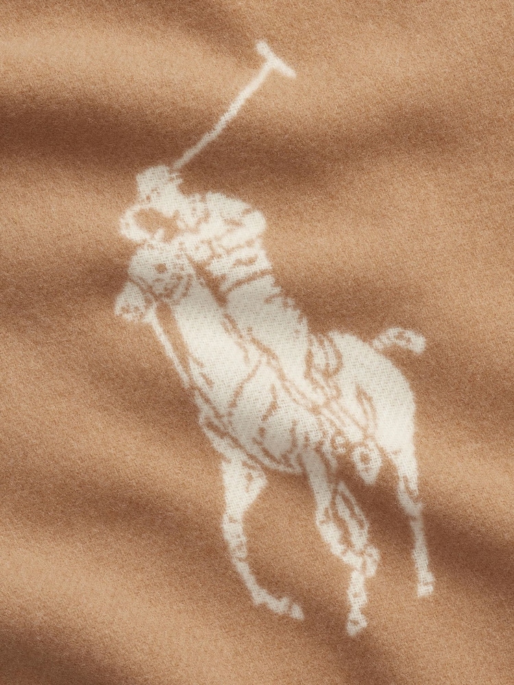 Polo Ralph Lauren Cream Polo Oblong Scarf - Image 3 of 3