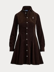 Polo Ralph Lauren Brown Woven Shirt Dress - Image 4 of 4