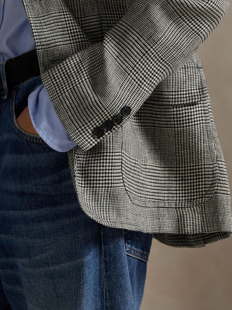 Polo Ralph Lauren Grey Woven Blazer - Image 5 of 5