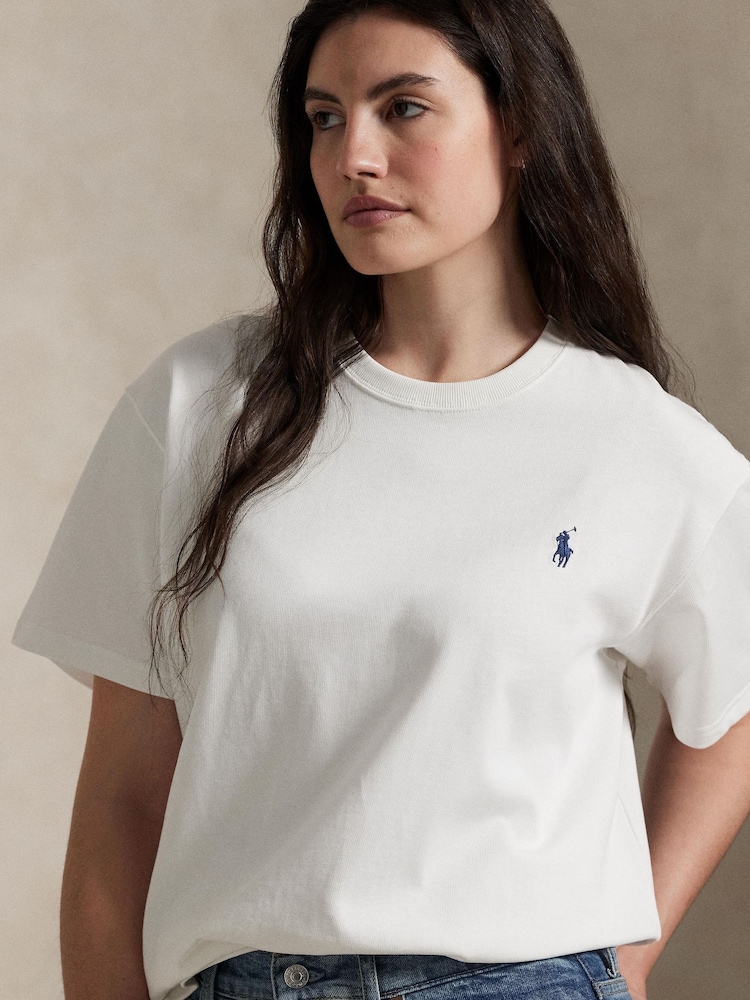 Polo Ralph Lauren White Short Sleeve T-Shirt - Image 8 of 8