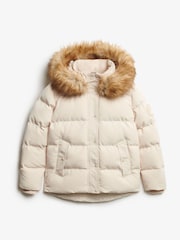Superdry Pink Everest Five Baffle Puffer Jacket - Image 7 of 8