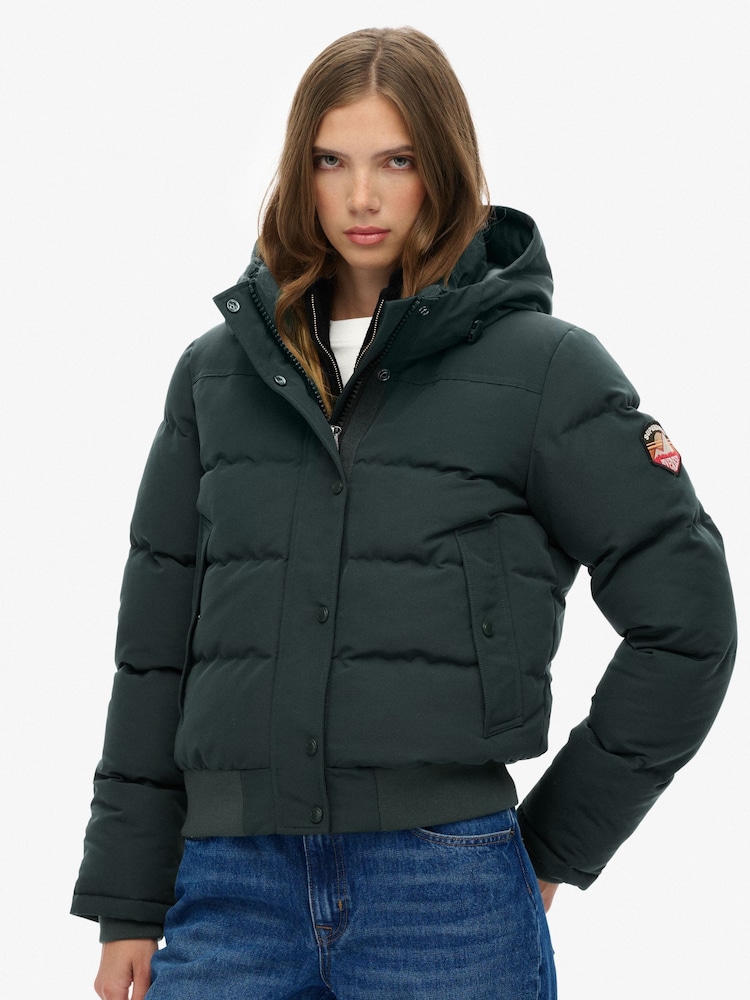 Verde - bomberSuperdry Everest Hooded Jacket - Imagem 1 de 6
