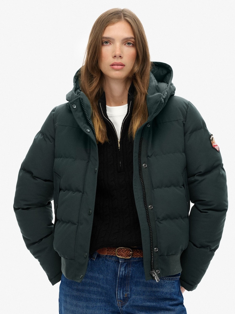 Verde - bomberSuperdry Everest Hooded Jacket - Imagem 2 de 6