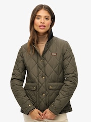 Superdry Green Cord Trimmed Liner Jacket - Image 1 of 7