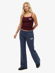 Superdry Blue Athletic Emb Flare Joggers - Image 5 of 7