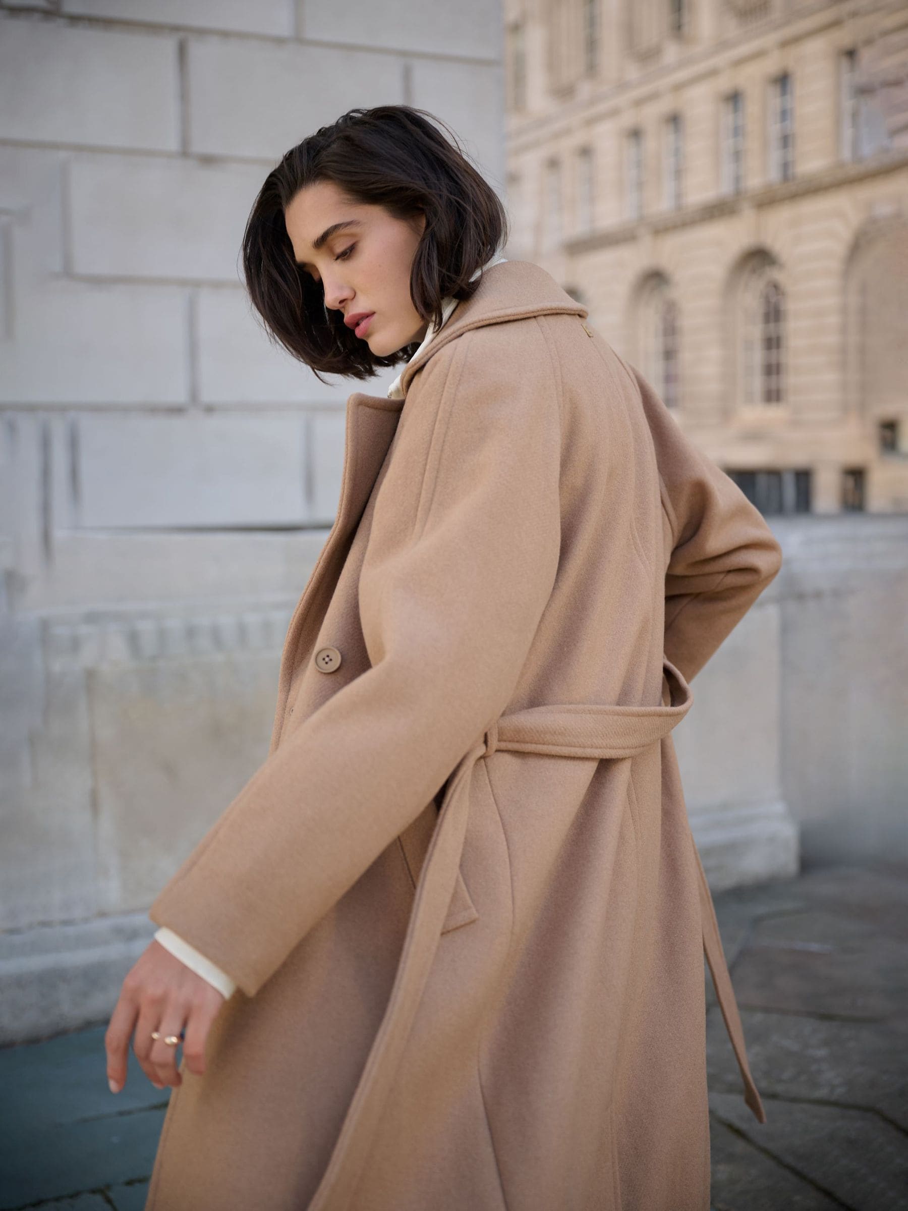 Buy Superdry Light Brown Relaxed Long Wool Coat from Next USA