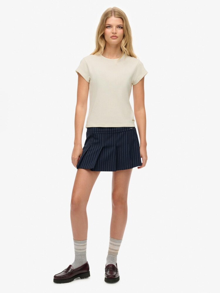 Superdry Cream Athletic Essential T-Shirt - Image 2 of 6