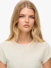 Superdry Cream Athletic Essential T-Shirt - Image 4 of 6