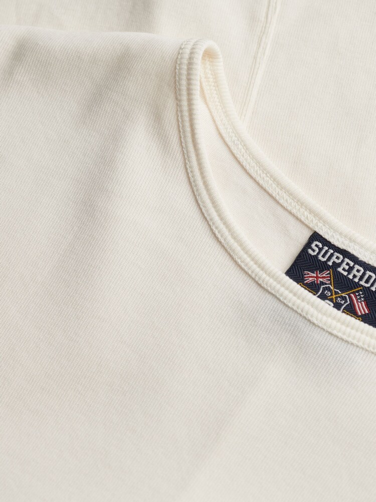 Superdry Cream Athletic Essential T-Shirt - Image 6 of 6 Superdry Cream Athletic Essential T-Shirt - Image 6 of 6