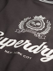 Superdry Black Country Club Loose Crew Sweatshirt - Image 5 of 5
