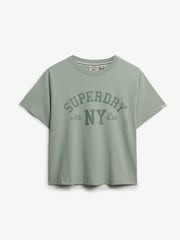 Superdry Green Athletic Essentials Loose T-Shirt - Image 5 of 5