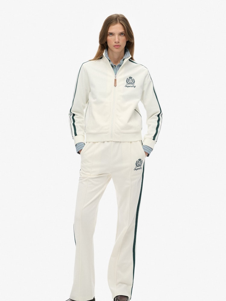 Superdry Cream Country Club Track Joggers - Image 1 of 6