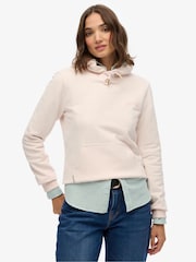 Superdry Light Pink Essential Logo Emb Hoodie - Image 1 of 5