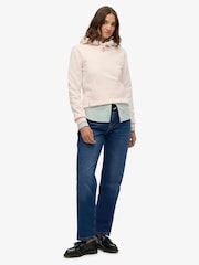 Superdry Light Pink Essential Logo Emb Hoodie - Image 2 of 5