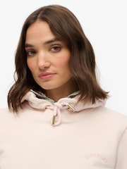 Superdry Light Pink Essential Logo Emb Hoodie - Image 4 of 5