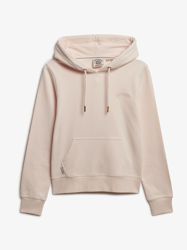 Superdry Light Pink Essential Logo Emb Hoodie - Image 5 of 5