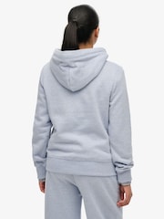 Superdry Blue Essential Logo Emb Hoodie - Image 2 of 6