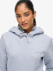Superdry Blue Essential Logo Emb Hoodie - Image 5 of 6