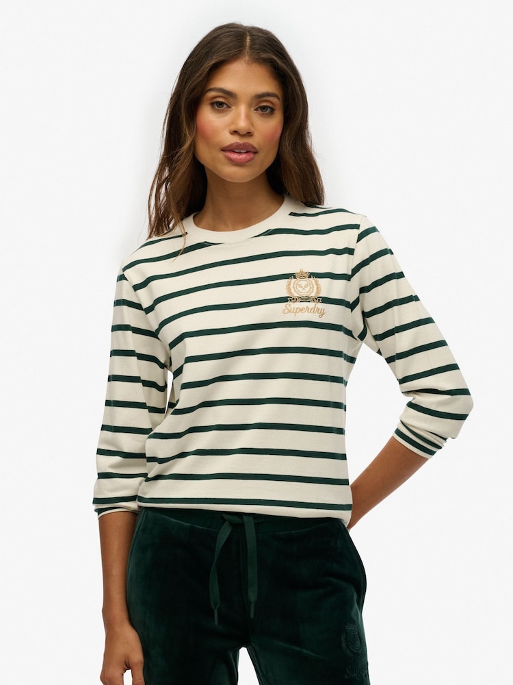 Superdry White Cap Sleeve Corset Top - Image 1 of 6 Superdry White Cap Sleeve Corset Top - Image 1 of 6