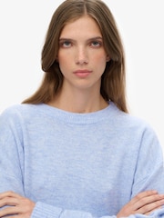 Superdry Blue Slouchy Crew Neck Jumper - Image 4 of 5