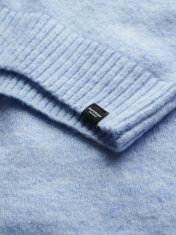 Superdry Blue Slouchy Crew Neck Jumper - Image 5 of 5