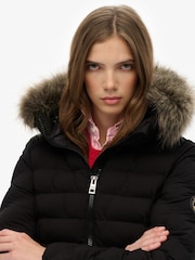 Superdry Black Fuji Faux Fur Hood Padded Jacket - Image 5 of 7