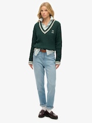 Superdry Green Cricket Club Jumper - Image 2 of 5