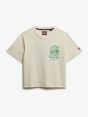 Superdry Cream Roadside Trade Relaxed T-Shirt - Image 5 of 6