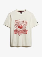 Superdry Cream Tokyo Narrative Relaxed T-Shirt - Image 5 of 5