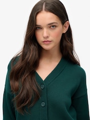 Superdry Green Slouchy Knitted Cardigan - Image 4 of 5